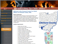 Tablet Screenshot of clermontfirechiefs.org